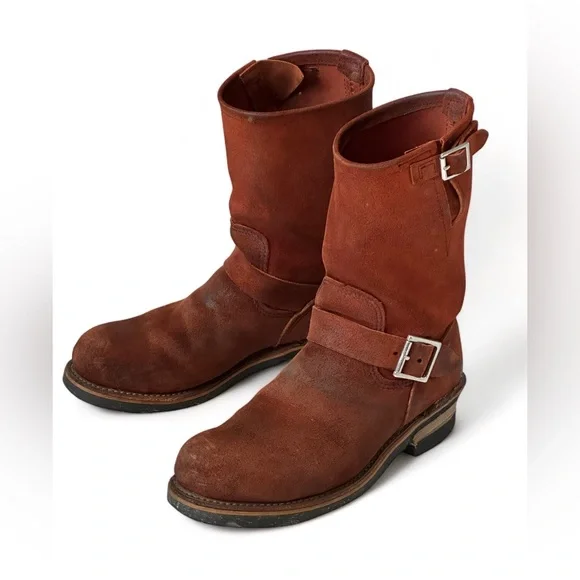 Super Rare Red Wing 8812 Copper Abilene Roughout Engineer Boots - Picture 5 of 10